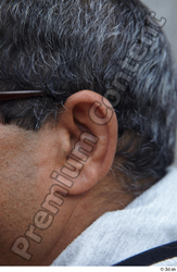 Ear Man White Casual Average Street photo references